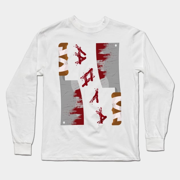 Knife, blood, pain Long Sleeve T-Shirt by MushroomEye